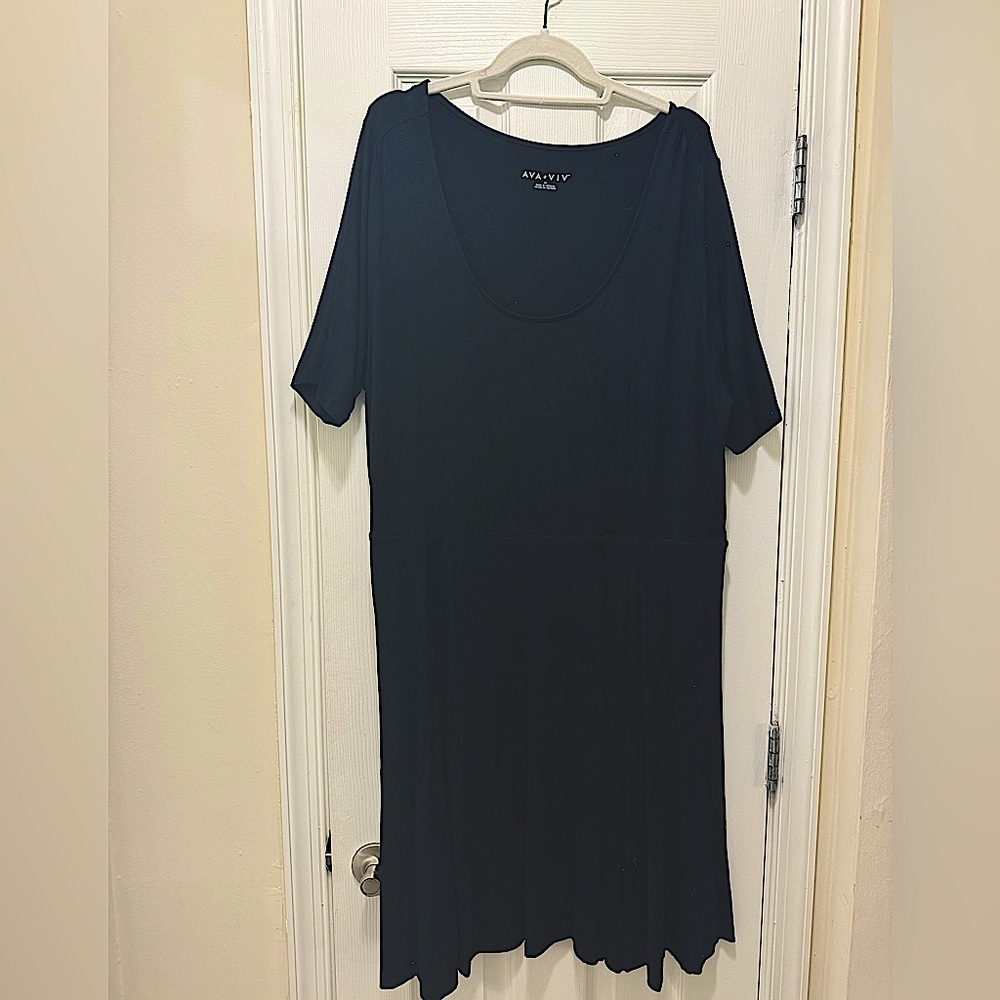Black plus size dress